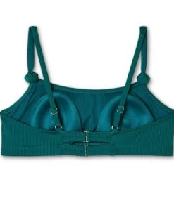 New 🎁 Juniors' Plus Size Ribbed Knot-Strap Bralette Bikini Top - Xhilaration™ Red 🔔 -Swimsuits Official Site unnamed file 6259