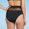 Promo ⭐ Women's Mesh Insert High Waist Bikini Bottom - Shade & Shore™ Black 🎉 -Swimsuits Official Site unnamed file 627