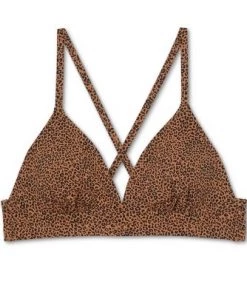 Buy ✔️ Juniors' Plus Size Ribbed Triangle Bikini Top - Xhilaration™ Brown 💯 -Swimsuits Official Site unnamed file 6286