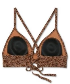 Buy ✔️ Juniors' Plus Size Ribbed Triangle Bikini Top - Xhilaration™ Brown 💯 -Swimsuits Official Site unnamed file 6287