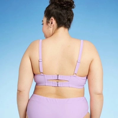 Cheapest 🛒 Juniors' Plus Size Shirred Underwire Bikini Top - Xhilaration™ Lilac Purple 😀 3 Cheapest 🛒 Juniors' Plus Size Shirred Underwire Bikini Top - Xhilaration™ Lilac Purple 😀