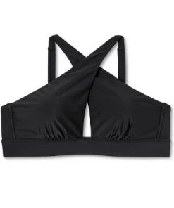 Discount ⭐ Juniors' Plus Size Tall Triangle Bikini Top - Xhilaration™ Black 🧨 -Swimsuits Official Site unnamed file 6325