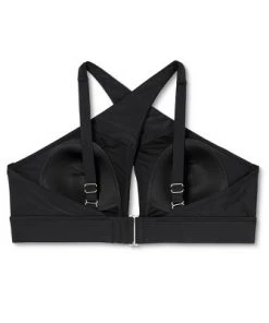 Discount ⭐ Juniors' Plus Size Tall Triangle Bikini Top - Xhilaration™ Black 🧨 -Swimsuits Official Site unnamed file 6326