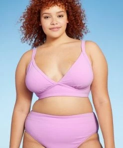 Best reviews of 🎁 Juniors' Plus Size Terry Triangle Bikini Top - Xhilaration™ Lavender 🔔 -Swimsuits Official Site unnamed file 6335