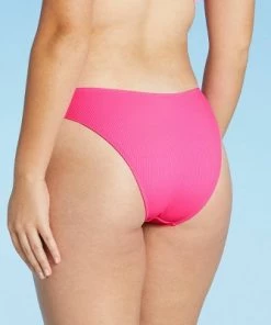 Cheap 🤩 Juniors' Ribbed Cheeky High Leg Bikini Bottom - Xhilaration™ Coral Pink 🎉 -Swimsuits Official Site unnamed file 641