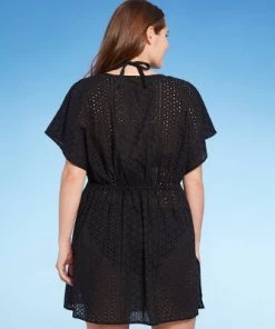 Best Pirce 🛒 Women's Plus Size Tie-Front Eyelet Crochet Cover Up Dress 👗 - Kona Sol™ White ✨ 7 Best Pirce 🛒 Women's Plus Size Tie-Front Eyelet Crochet Cover Up Dress 👗 - Kona Sol™ White ✨ -Swimsuits Official Site unnamed file 6417