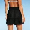 Best Pirce 🛒 Juniors' Smocked Ruffle Cover Up Skirt - Xhilaration™ Black 🎉 2 Best Pirce 🛒 Juniors' Smocked Ruffle Cover Up Skirt - Xhilaration™ Black 🎉 -Swimsuits Official Site unnamed file 6423