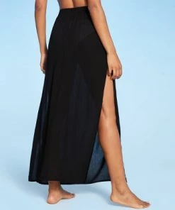 Wholesale ❤️ Women's Maxi Cover Up Skirt - Kona Sol™ Black 🛒