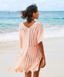 Outlet ❤️ Women's Pink Crochet Tassels Cover Up - Cupshe - One Size Fits Most 🎁