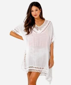 Outlet 🔥 Women's White Cover Up Crochet Dolman Sleeve Beachwear -Cupshe ⌛ 9 Outlet 🔥 Women's White Cover Up Crochet Dolman Sleeve Beachwear -Cupshe ⌛ -Swimsuits Official Site unnamed file 6547