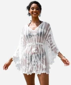 Budget 🤩 Women's Long Sleeve Cover Up Embroidery Crochet V-Neck Beachwear -Cupshe ✨ 8 Budget 🤩 Women's Long Sleeve Cover Up Embroidery Crochet V-Neck Beachwear -Cupshe ✨ -Swimsuits Official Site unnamed file 6550