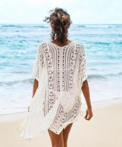 Best deal 🔥 Women's Swim Cover Up Crochet Lace Sheer Coverups- Cupshe 😀