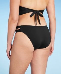 Deals 👍 Women's Double Tab Hipster Bikini Bottom - Kona Sol™ Black 🔥 -Swimsuits Official Site unnamed file 659
