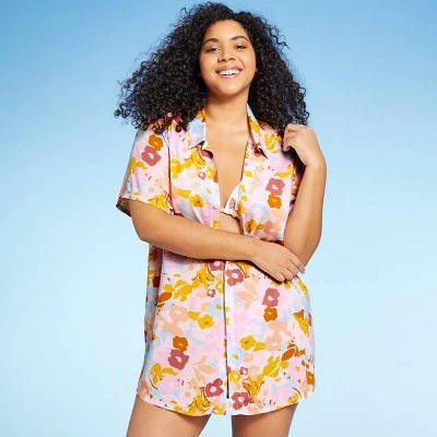 Top 10 🎁 Juniors' Button-Up Cover Up Short Sleeve Shirtdress - Xhilaration™ Multi Floral 🧨 5 Top 10 🎁 Juniors' Button-Up Cover Up Short Sleeve Shirtdress - Xhilaration™ Multi Floral 🧨 - Image 3