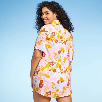 Top 10 🎁 Juniors' Button-Up Cover Up Short Sleeve Shirtdress - Xhilaration™ Multi Floral 🧨 6 Top 10 🎁 Juniors' Button-Up Cover Up Short Sleeve Shirtdress - Xhilaration™ Multi Floral 🧨 - Image 4