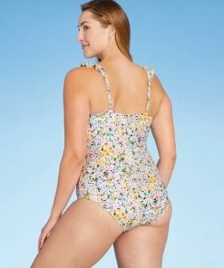 Coupon ⭐ Women's Ditzy Ruffle Shoulder Medium Coverage One Piece Swimsuit - Kona Sol™ Multi 🌟 -Swimsuits Official Site unnamed file 6649
