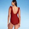 Deals ⭐ Women's Ruffle Shoulder High Coverage One Piece Swimsuit - Kona Sol™ Bold Burgundy ⭐ -Swimsuits Official Site unnamed file 6667