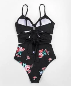 Outlet 🔥 Women's Black And Floral Wrap Cutout One Piece Swimsuit - Cupshe ✨ 13 Outlet 🔥 Women's Black And Floral Wrap Cutout One Piece Swimsuit - Cupshe ✨ -Swimsuits Official Site unnamed file 6700