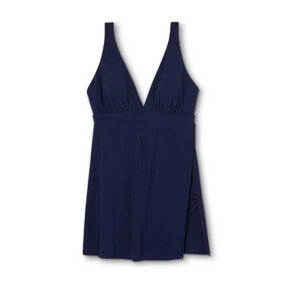 Buy ✔️ Women's Side Slit Swim Dress 👗 - Aqua Green® Navy 🎁 6 Buy ✔️ Women's Side Slit Swim Dress 👗 - Aqua Green® Navy 🎁 - Image 4