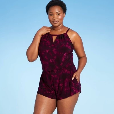 Hot Sale ✨ Women's High Neck Swim Romper with Pockets - Aqua Green® Red 🛒 4 Hot Sale ✨ Women's High Neck Swim Romper with Pockets - Aqua Green® Red 🛒 - Image 2