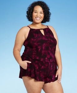 Hot Sale ✨ Women's High Neck Swim Romper with Pockets - Aqua Green® Red 🛒 30 Hot Sale ✨ Women's High Neck Swim Romper with Pockets - Aqua Green® Red 🛒 -Swimsuits Official Site unnamed file 6751