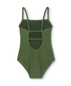 Cheap 🧨 Women's Textured Mini Pucker Square Neck High Coverage One Piece Swimsuit - Kona Sol™ Dark Green 🛒 -Swimsuits Official Site unnamed file 6787