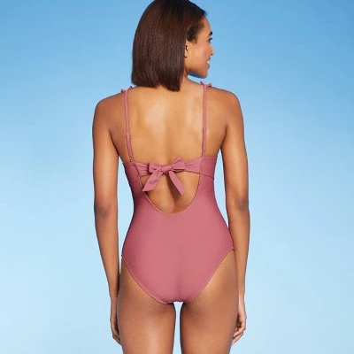 Best reviews of 😀 Women's Square Neck Ruffle Shoulder Medium Coverage One Piece Swimsuit - Kona Sol™ Mauvewood ✨ 3 Best reviews of 😀 Women's Square Neck Ruffle Shoulder Medium Coverage One Piece Swimsuit - Kona Sol™ Mauvewood ✨