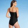 Flash Sale 💯 Women's Scallop One Shoulder High Coverage One Piece Swimsuit - Kona Sol™ Black 👍 -Swimsuits Official Site unnamed file 6801