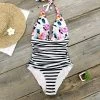 Best Sale 🌟 Women's Bold Floral and Stripe Halter One Piece Swimsuit - Cupshe ⌛ -Swimsuits Official Site unnamed file 6815
