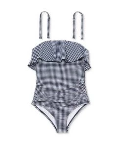 Best reviews of 🌟 Women's Bandeau Flounce High Coverage One Piece Swimsuit - Kona Sol™ Navy Blue ✔️ -Swimsuits Official Site unnamed file 6827