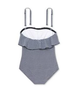 Best reviews of 🌟 Women's Bandeau Flounce High Coverage One Piece Swimsuit - Kona Sol™ Navy Blue ✔️ -Swimsuits Official Site unnamed file 6828