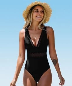 Best deal ๐ Women's Solid Black V Neck One Piece Swimsuit - Cupshe ๐ 13 Best deal ๐ Women's Solid Black V Neck One Piece Swimsuit - Cupshe ๐ -Swimsuits Official Site unnamed file 6844