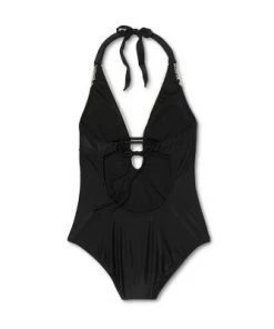 Wholesale 🔔 Women's Crochet Necklace Medium Coverage One Piece Swimsuit - Kona Sol™ Black 👍 -Swimsuits Official Site unnamed file 6871