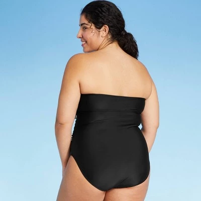 Best Pirce ✨ Women's Crochet Flounce High Coverage One Piece Swimsuit - Kona Sol™ Black ✔️ 5 Best Pirce ✨ Women's Crochet Flounce High Coverage One Piece Swimsuit - Kona Sol™ Black ✔️ - Image 3