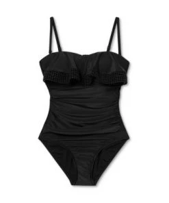 Best Pirce ✨ Women's Crochet Flounce High Coverage One Piece Swimsuit - Kona Sol™ Black ✔️ 22 Best Pirce ✨ Women's Crochet Flounce High Coverage One Piece Swimsuit - Kona Sol™ Black ✔️ -Swimsuits Official Site unnamed file 6882