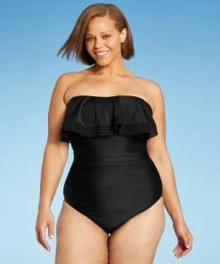 Best Pirce ✨ Women's Crochet Flounce High Coverage One Piece Swimsuit - Kona Sol™ Black ✔️ 33 Best Pirce ✨ Women's Crochet Flounce High Coverage One Piece Swimsuit - Kona Sol™ Black ✔️ -Swimsuits Official Site unnamed file 6893