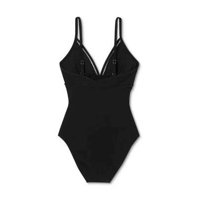 Cheapest 💯 Women's Ladder Trim Medium Coverage One Piece Swimsuit - Kona Sol™ Black Multi 🧨 7 Cheapest 💯 Women's Ladder Trim Medium Coverage One Piece Swimsuit - Kona Sol™ Black Multi 🧨 - Image 5