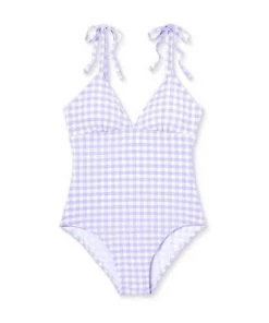 Hot Sale ❤️ Women's Shoulder Tie Gingham Medium Coverage One Piece Swimsuit - Kona Sol™ Silent Lilac 💯 15 Hot Sale ❤️ Women's Shoulder Tie Gingham Medium Coverage One Piece Swimsuit - Kona Sol™ Silent Lilac 💯 -Swimsuits Official Site unnamed file 7007