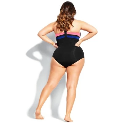 Wholesale ๐ CITY CHIC | Color Block 1 Piece - khaki ๐ 3 Wholesale ๐ CITY CHIC | Color Block 1 Piece - khaki ๐