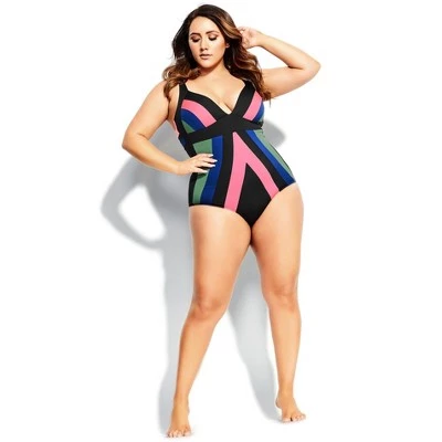 Wholesale ๐ CITY CHIC | Color Block 1 Piece - khaki ๐ 6 Wholesale ๐ CITY CHIC | Color Block 1 Piece - khaki ๐ - Image 4