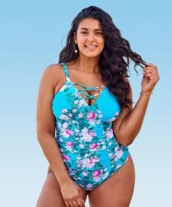 Deals ⌛ Women's Blue Floral Plus Size One Piece Strappy V Neck Bathing Suit - Cupshe ❤️ 16 Deals ⌛ Women's Blue Floral Plus Size One Piece Strappy V Neck Bathing Suit - Cupshe ❤️ -Swimsuits Official Site unnamed file 7064
