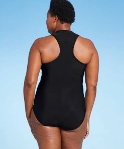 Deals 👏 Women's High Neck Zip-Up One Piece Swimsuit - Aqua Green® Black 👍 21 Deals 👏 Women's High Neck Zip-Up One Piece Swimsuit - Aqua Green® Black 👍 -Swimsuits Official Site unnamed file 7100