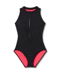 Deals 👏 Women's High Neck Zip-Up One Piece Swimsuit - Aqua Green® Black 👍 22 Deals 👏 Women's High Neck Zip-Up One Piece Swimsuit - Aqua Green® Black 👍 -Swimsuits Official Site unnamed file 7101