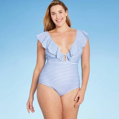 Brand new ⭐ Women's Ruffle Medium Coverage One Piece Swimsuit - Kona Sol™ Cream Blush 🛒 4 Brand new ⭐ Women's Ruffle Medium Coverage One Piece Swimsuit - Kona Sol™ Cream Blush 🛒 - Image 2