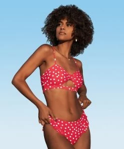 Cheap 🎉 Women's Red Polka Dot Bikini Sets Swimsuit Cutout Ruffles Low Waisted Bathing Suit-Cupshe ✨ -Swimsuits Official Site unnamed file 72
