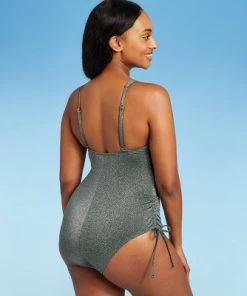 Buy 🌟 Juniors' Metallic Side-Cinch One Piece Swimsuit - Xhilaration™ Moss Green 🔔 9 Buy 🌟 Juniors' Metallic Side-Cinch One Piece Swimsuit - Xhilaration™ Moss Green 🔔 -Swimsuits Official Site unnamed file 7204