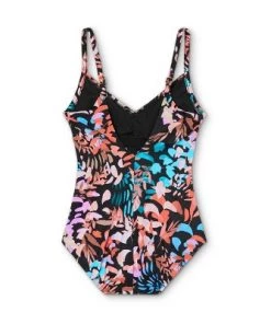 Brand new 🧨 Women's Seamed Front Shirred One Piece Swimsuit - Aqua Green® Multi 🤩 -Swimsuits Official Site unnamed file 7267