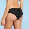 Wholesale 🛒 Women's Ribbed Ruffle Cheeky Bikini Bottom - Shade & Shore™ Black 🎉 -Swimsuits Official Site unnamed file 730