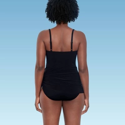 Hot Sale π― Women's Slimming Control Shirred Front Swimsuit - Dreamsuit by Miracle Brands Black π 6 Hot Sale π― Women's Slimming Control Shirred Front Swimsuit - Dreamsuit by Miracle Brands Black π - Image 4