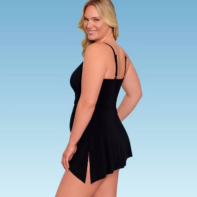 Hot Sale π― Women's Slimming Control Shirred Front Swimsuit - Dreamsuit by Miracle Brands Black π 8 Hot Sale π― Women's Slimming Control Shirred Front Swimsuit - Dreamsuit by Miracle Brands Black π - Image 6